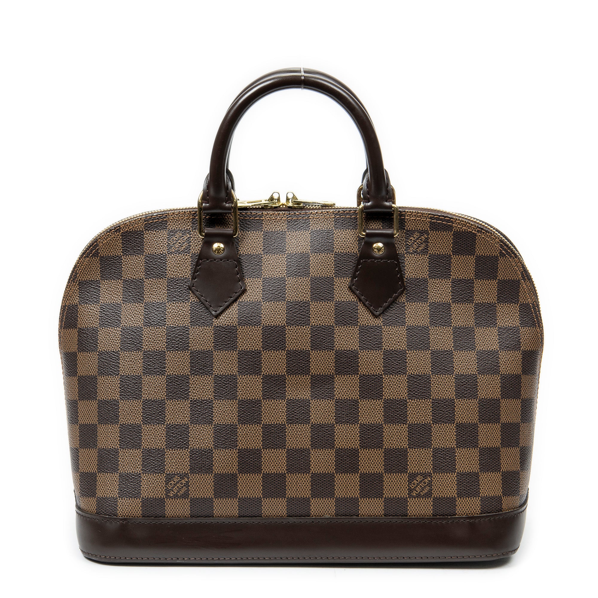 Handbag Alma PM Brown Damier Ebene