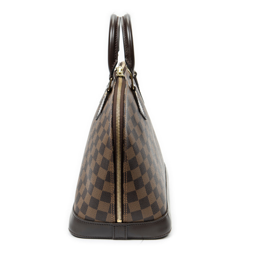 Handbag Alma PM Brown Damier Ebene
