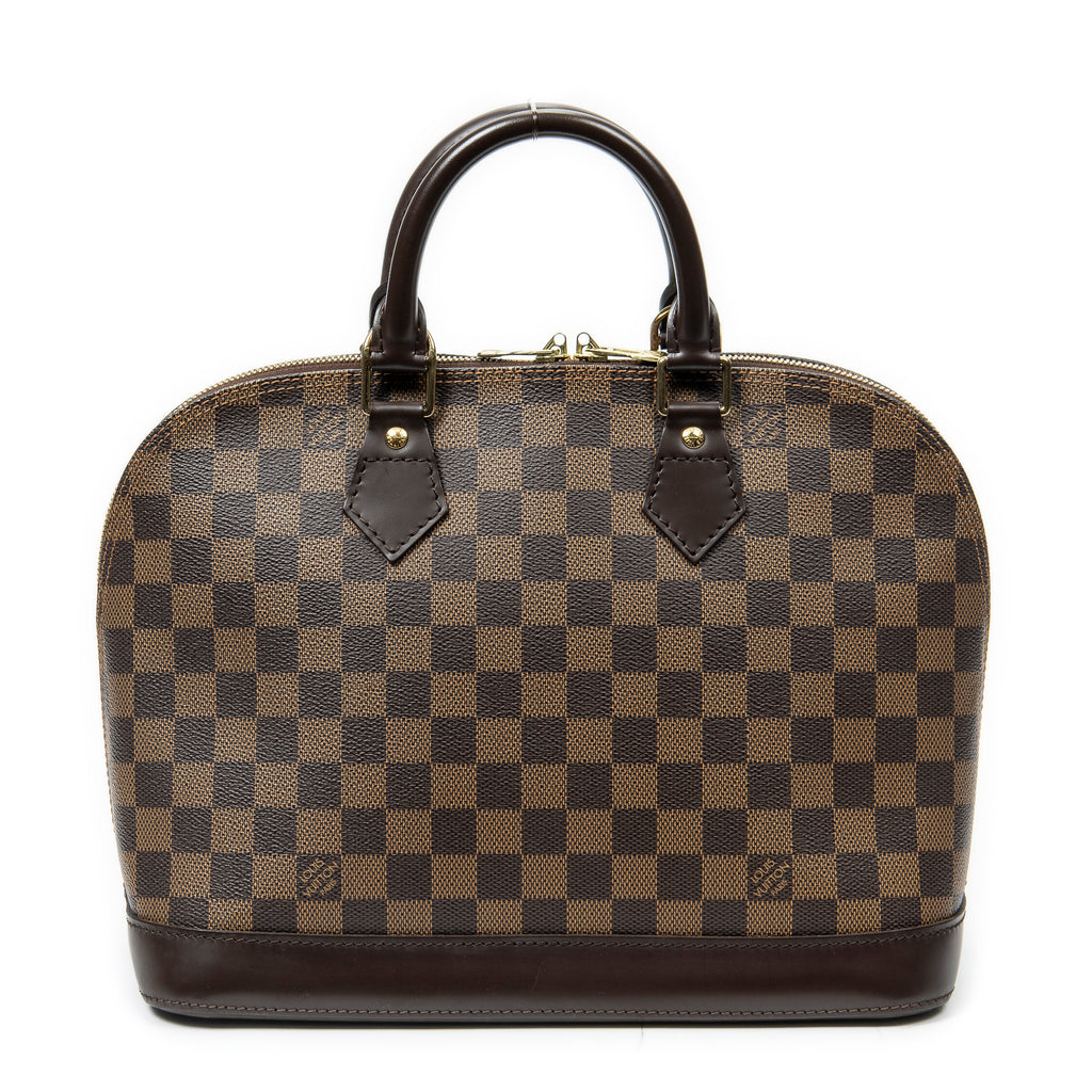 Handbag Alma PM Brown Damier Ebene