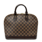 Handbag Alma PM Brown Damier Ebene