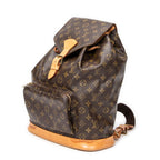 Backpack Montsouris GM Brown Monogram Canvas