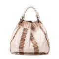 Bottega Veneta - Sac hobo à anse tressée grand modèle - Beige/Marron