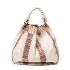 Bottega Veneta - Sac hobo à anse tressée grand modèle - Beige/Marron