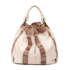 Bottega Veneta - Sac hobo à anse tressée grand modèle - Beige/Marron