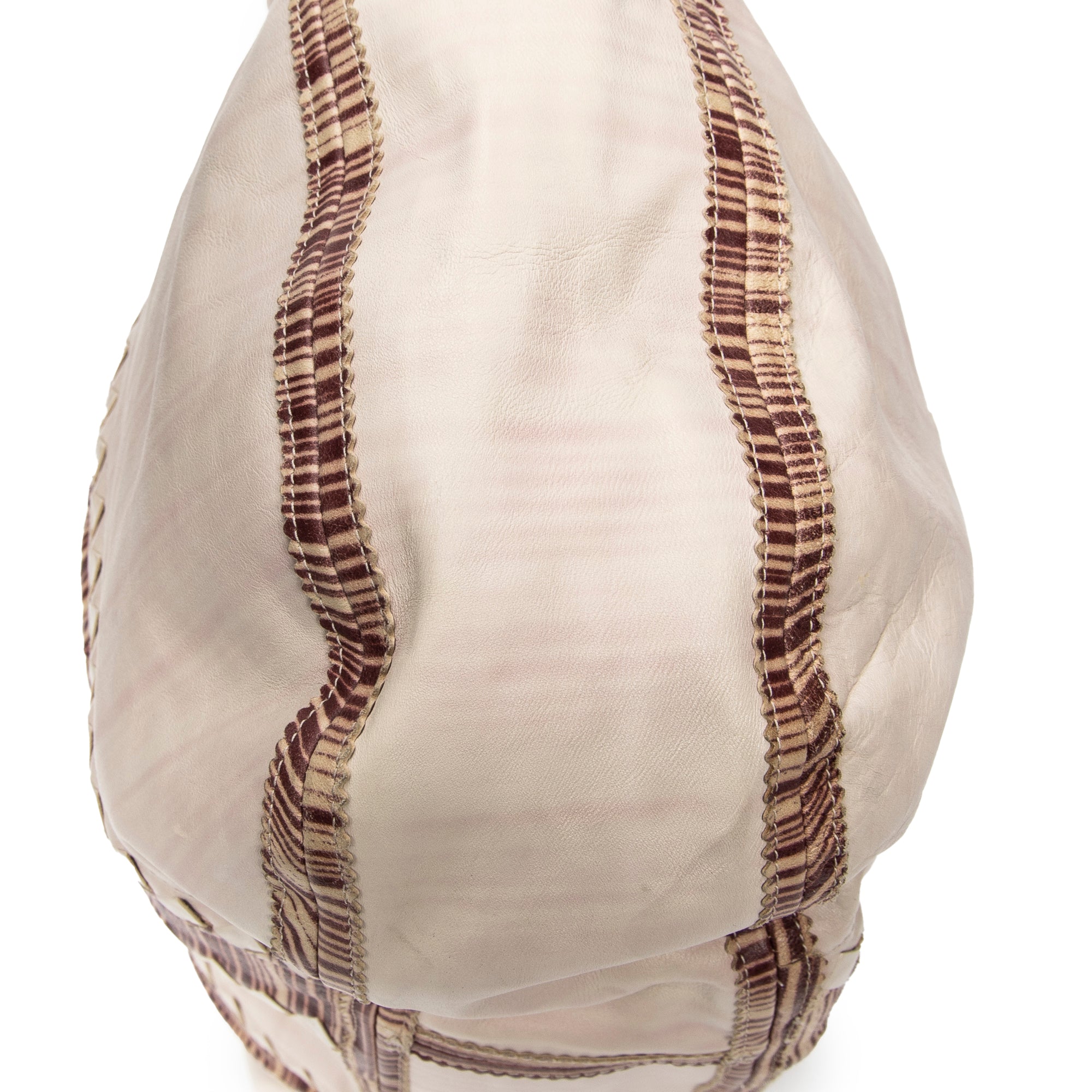 Bottega Veneta - Sac hobo à anse tressée grand modèle - Beige/Marron