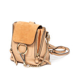 Backpack Mini Faye Backpack Beige Calfskin Leather