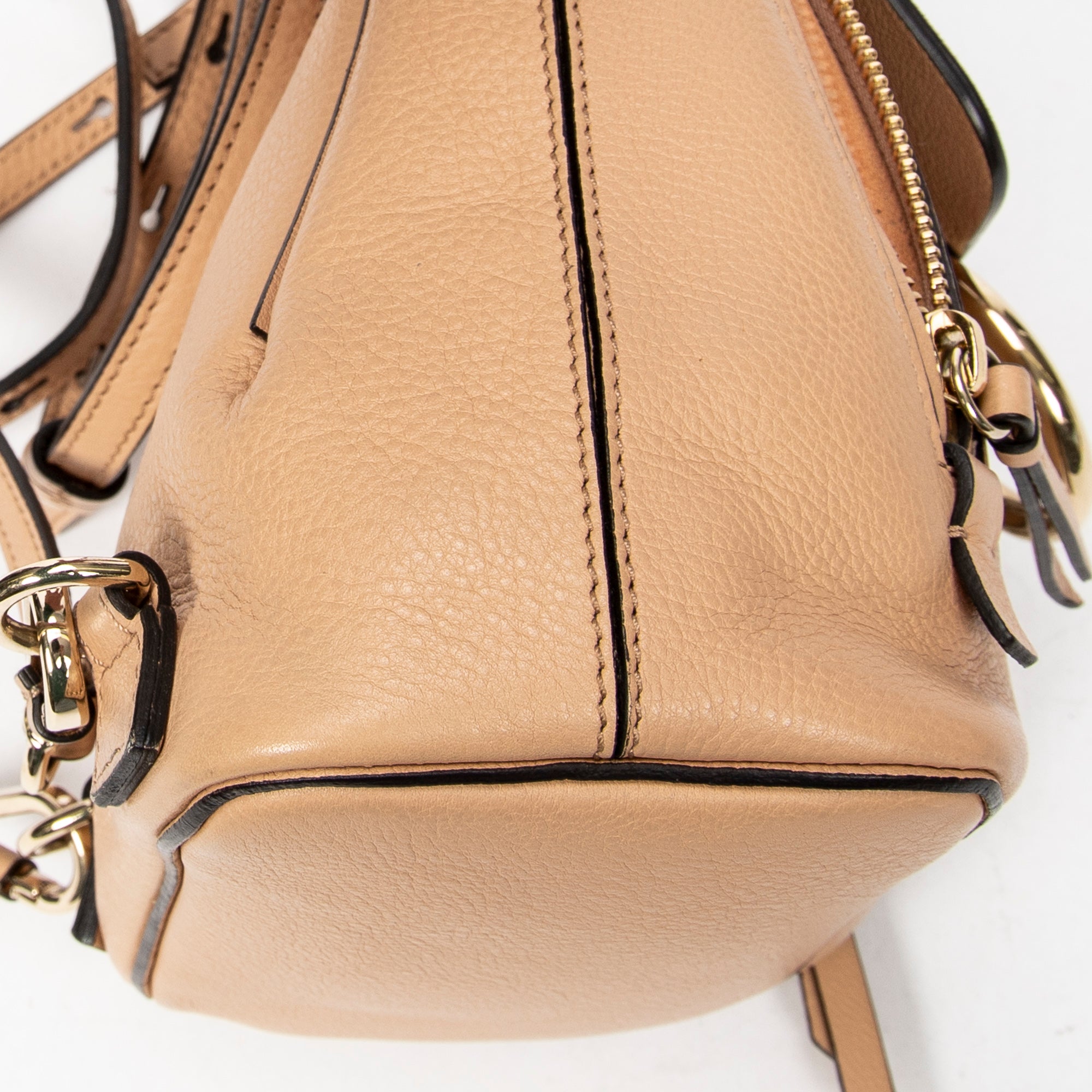 Backpack Mini Faye Backpack Beige Calfskin Leather