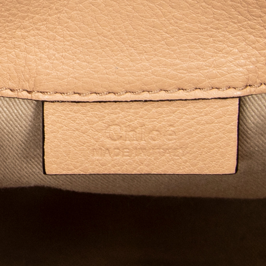 Backpack Mini Faye Backpack Beige Calfskin Leather