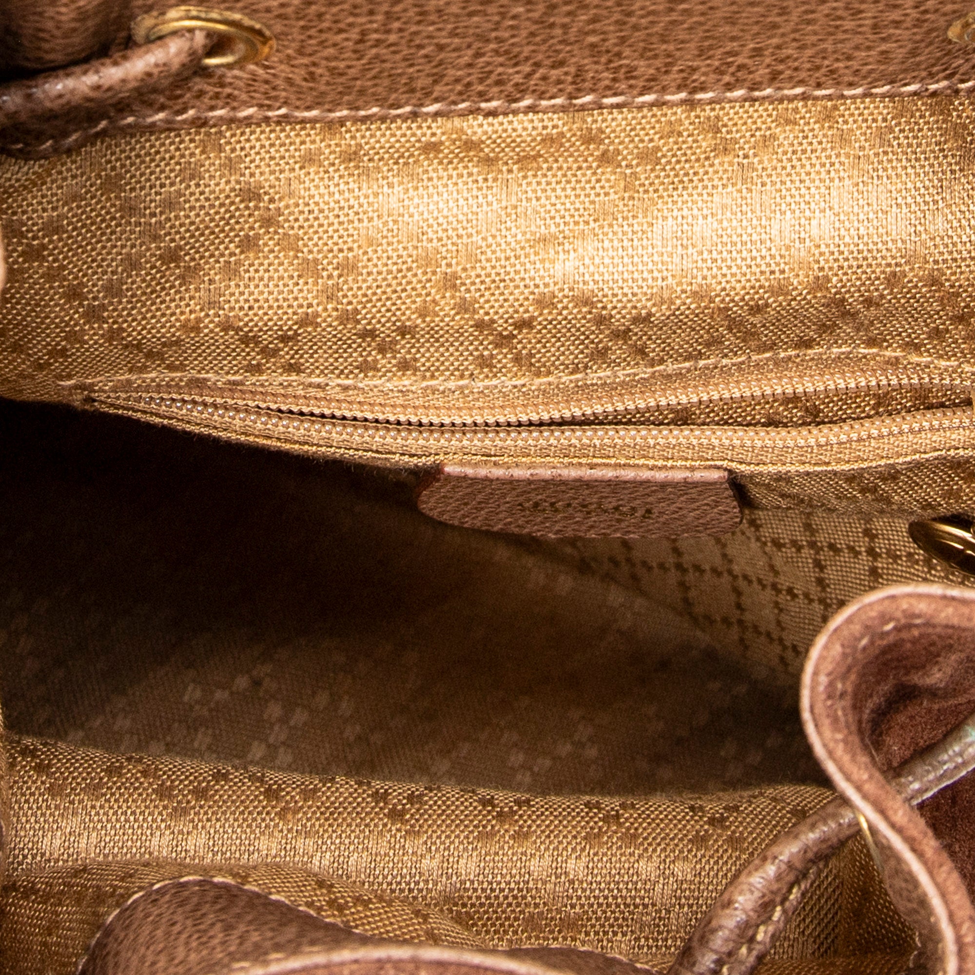 Backpack Mini Bamboo Backpack Brown Suede Leather