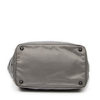 Shoulder Bag Reversible Tote Grey Nylon Canvas