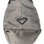 Shoulder Bag Reversible Tote Grey Nylon Canvas