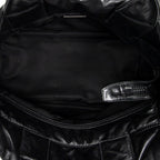 Shoulder Bag Reversible Tote Grey Nylon Canvas