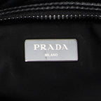 Shoulder Bag Reversible Tote Grey Nylon Canvas