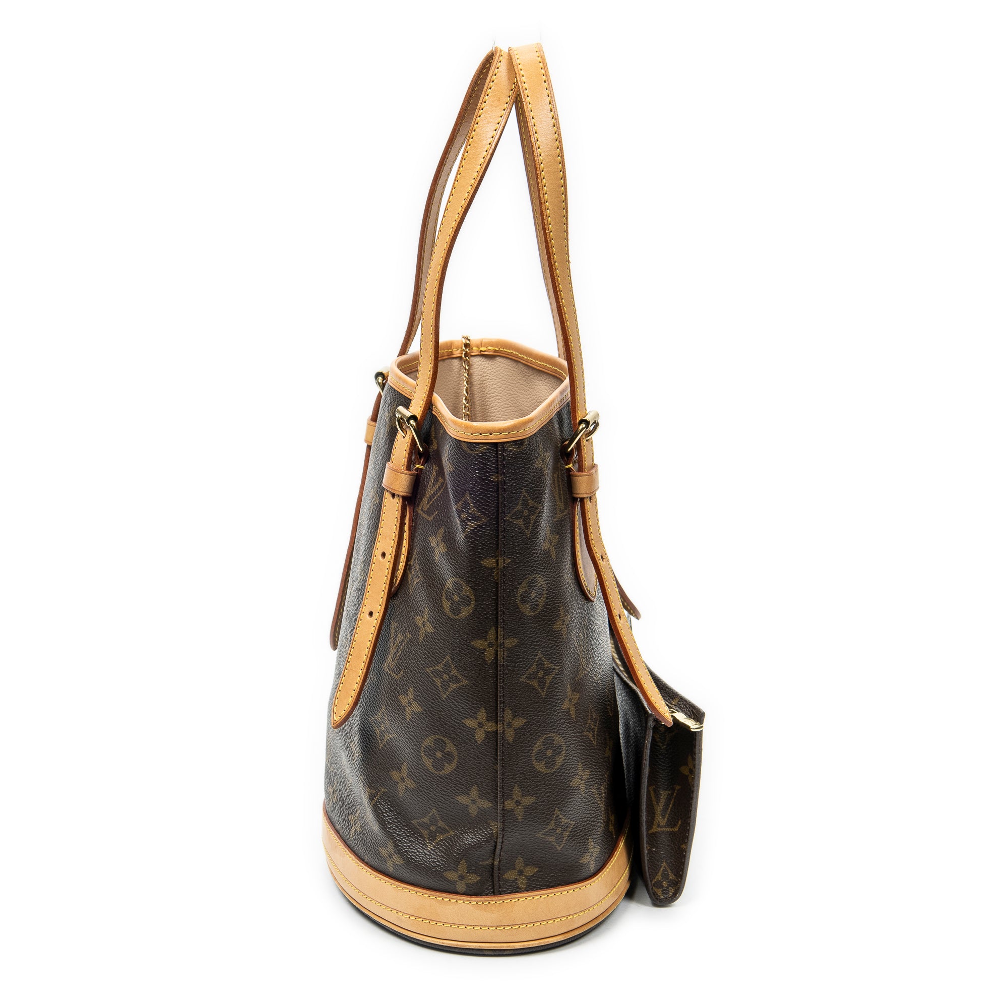 Shoulder Bag Bucket PM Brown Monogram Canvas