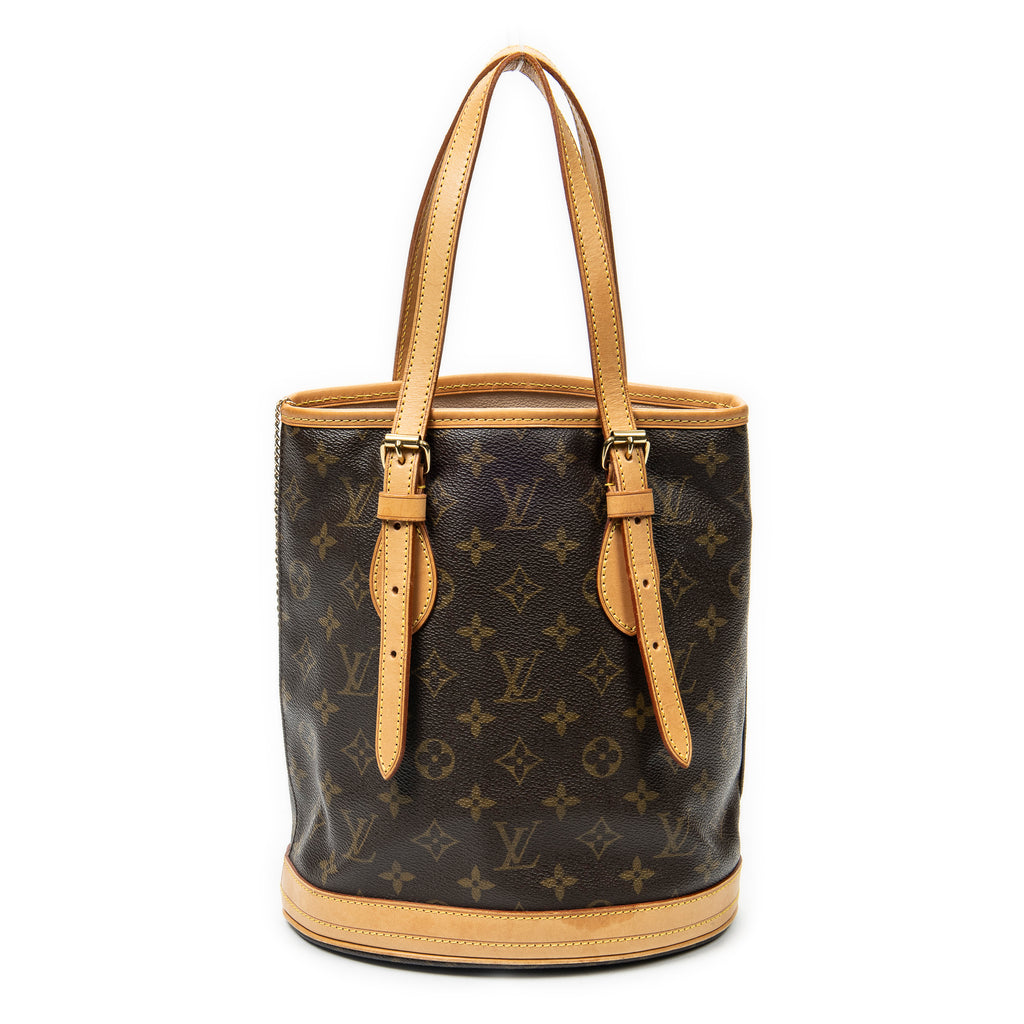 Shoulder Bag Bucket PM Brown Monogram Canvas