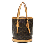 Shoulder Bag Bucket PM Brown Monogram Canvas