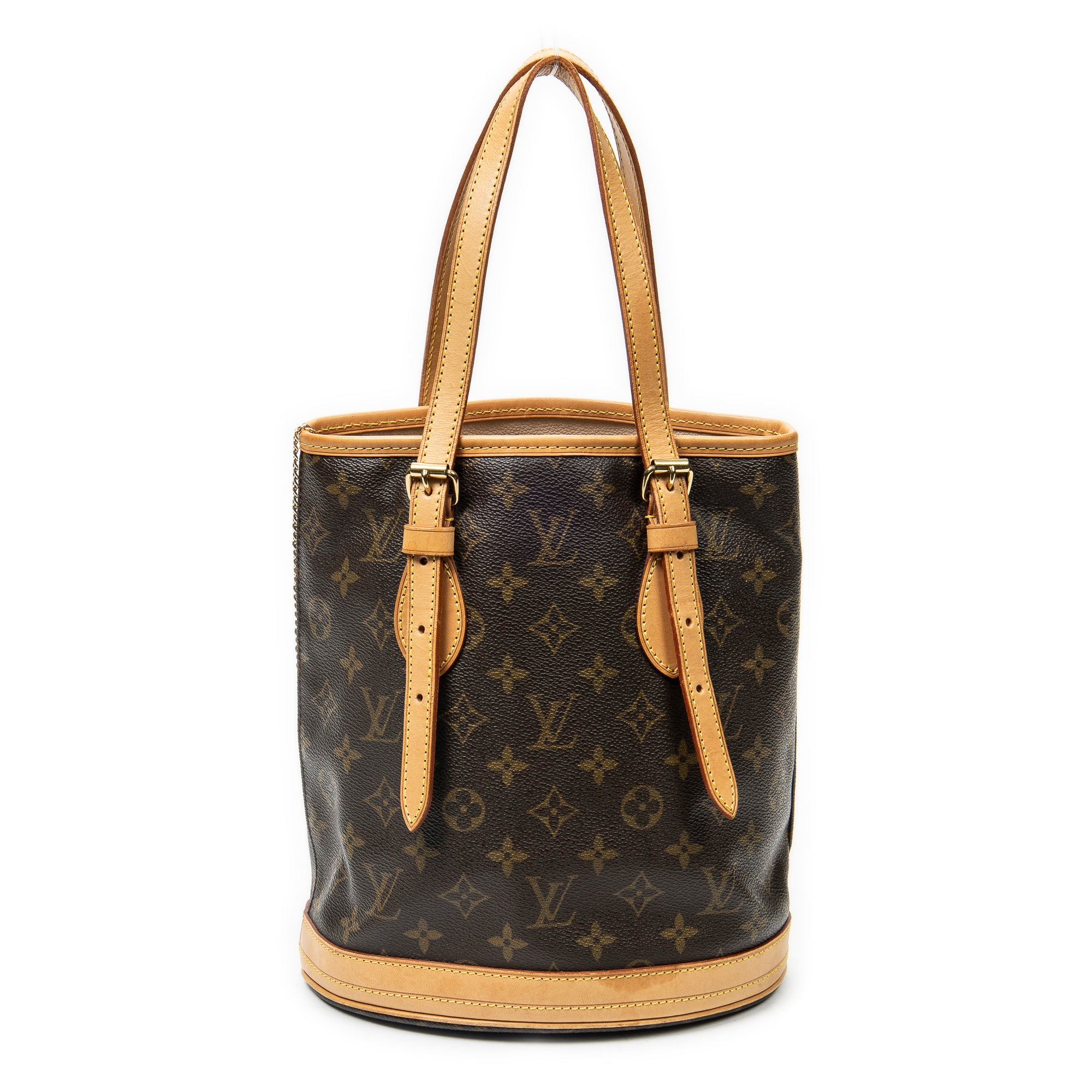 Shoulder Bag Bucket PM Brown Monogram Canvas