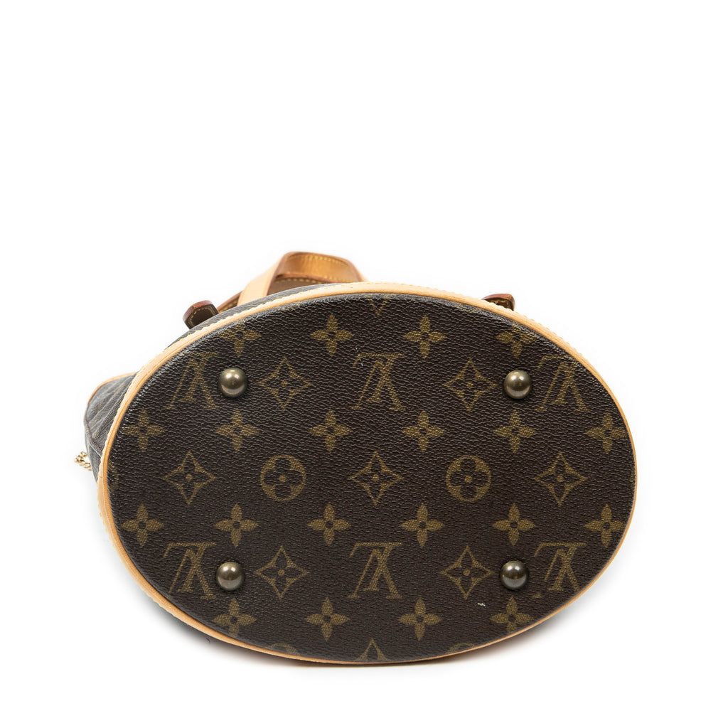Shoulder Bag Bucket PM Brown Monogram Canvas