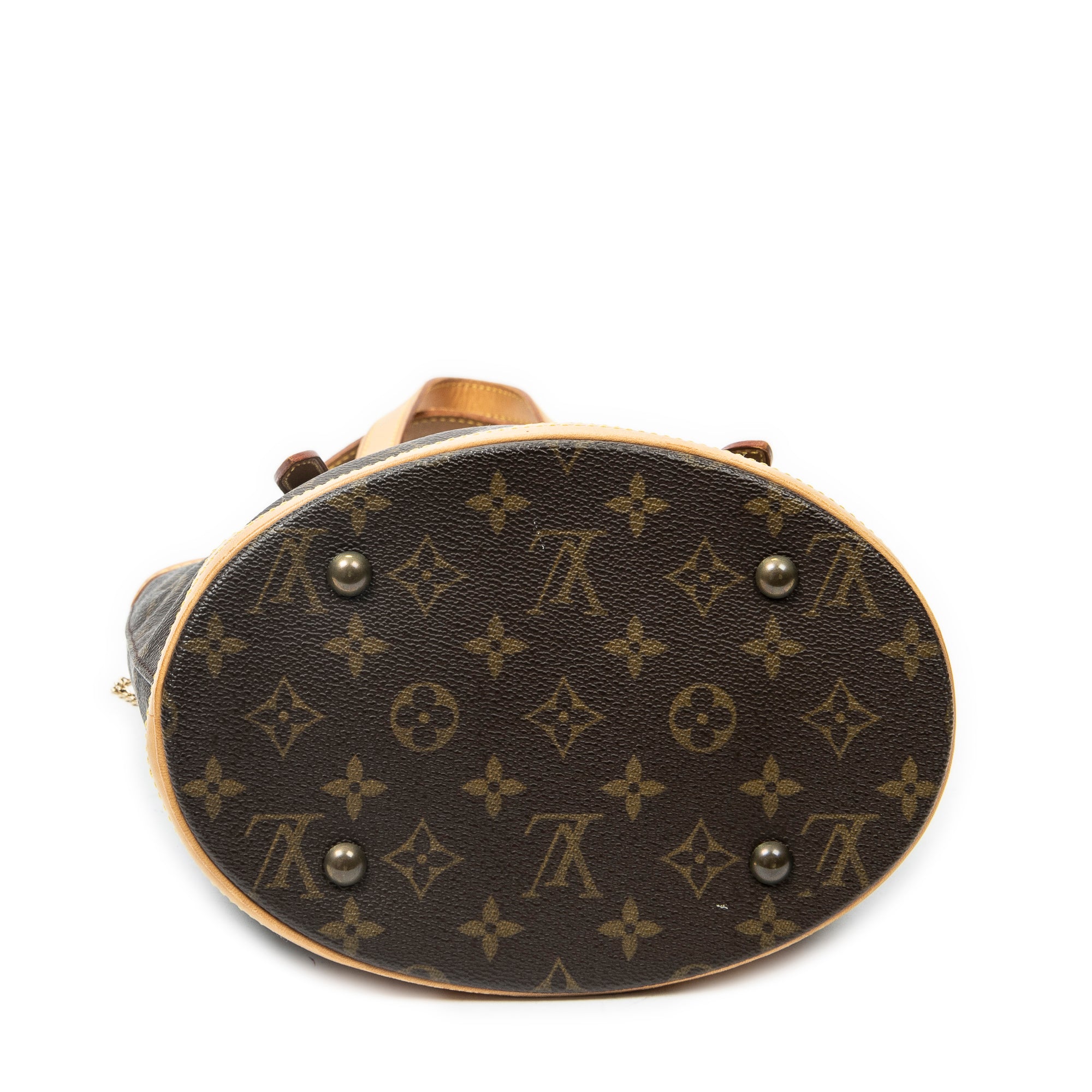 Shoulder Bag Bucket PM Brown Monogram Canvas