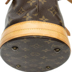 Shoulder Bag Bucket PM Brown Monogram Canvas