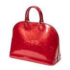 Bolso de mano Alma GM Vernis Monogram Rojo