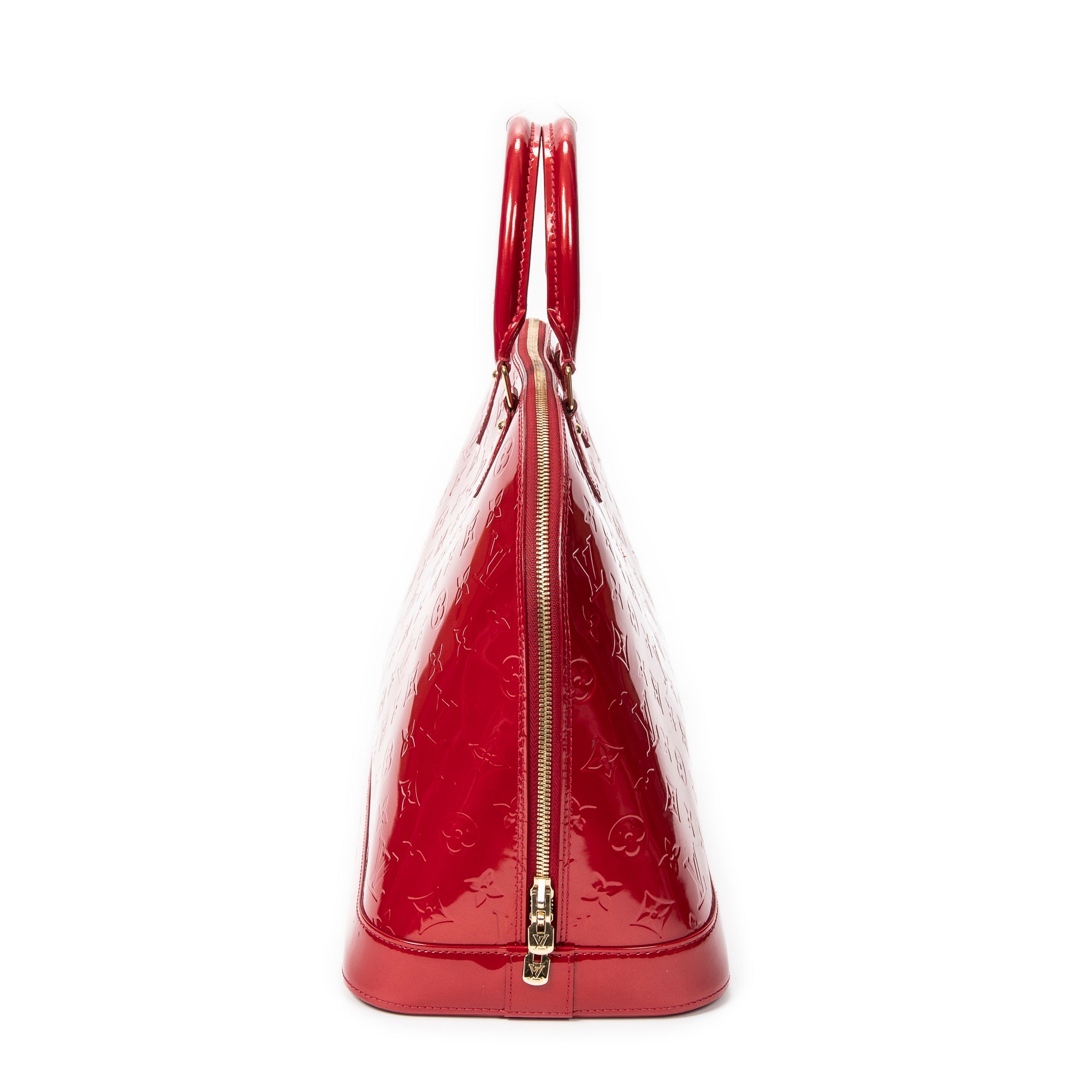 Bolso de mano Alma GM Vernis Monogram Rojo