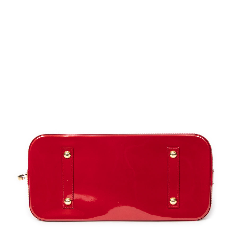 Bolso de mano Alma GM Vernis Monogram Rojo