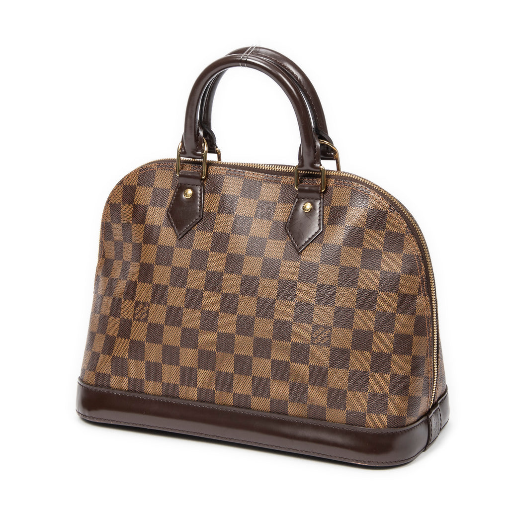 Handbag Alma PM Brown Damier Ebene