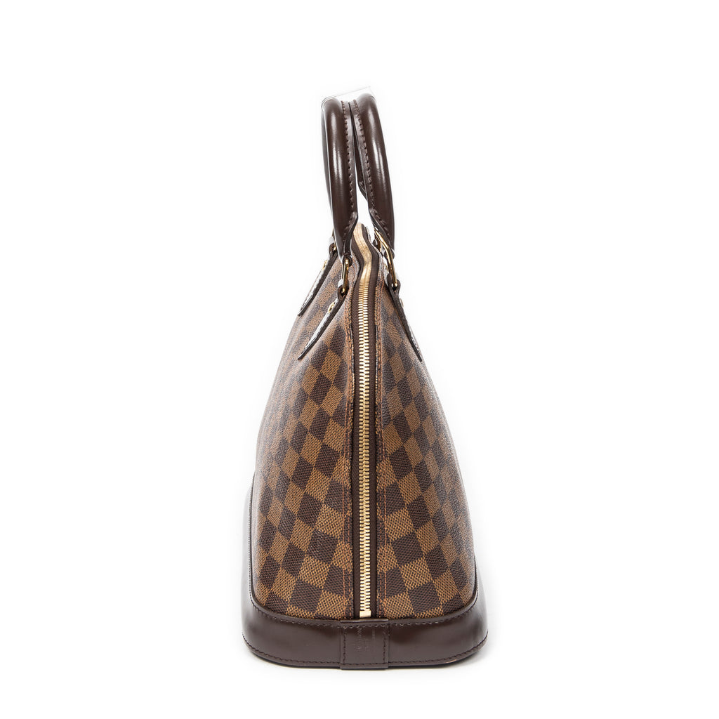 Handbag Alma PM Brown Damier Ebene
