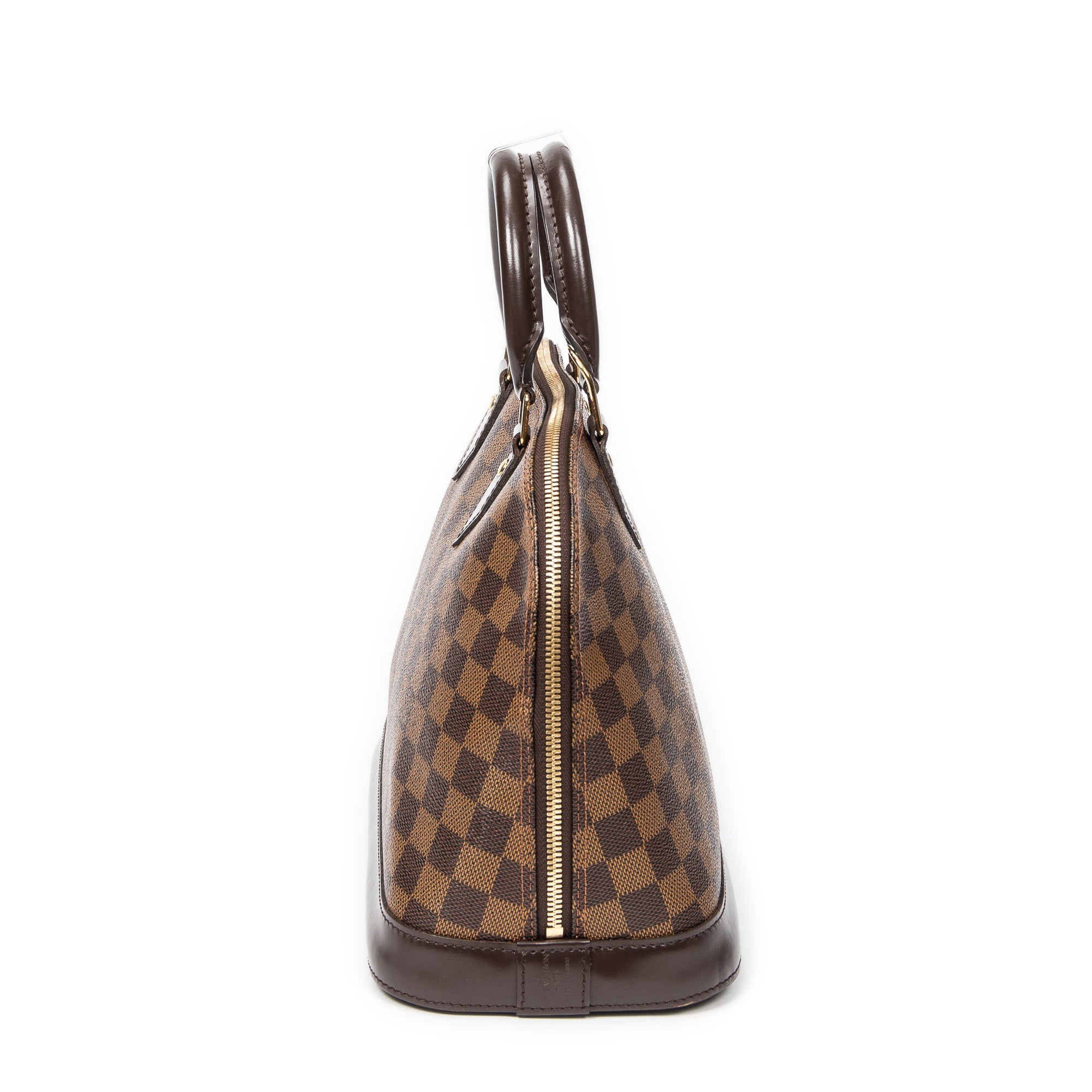 Handbag Alma PM Brown Damier Ebene