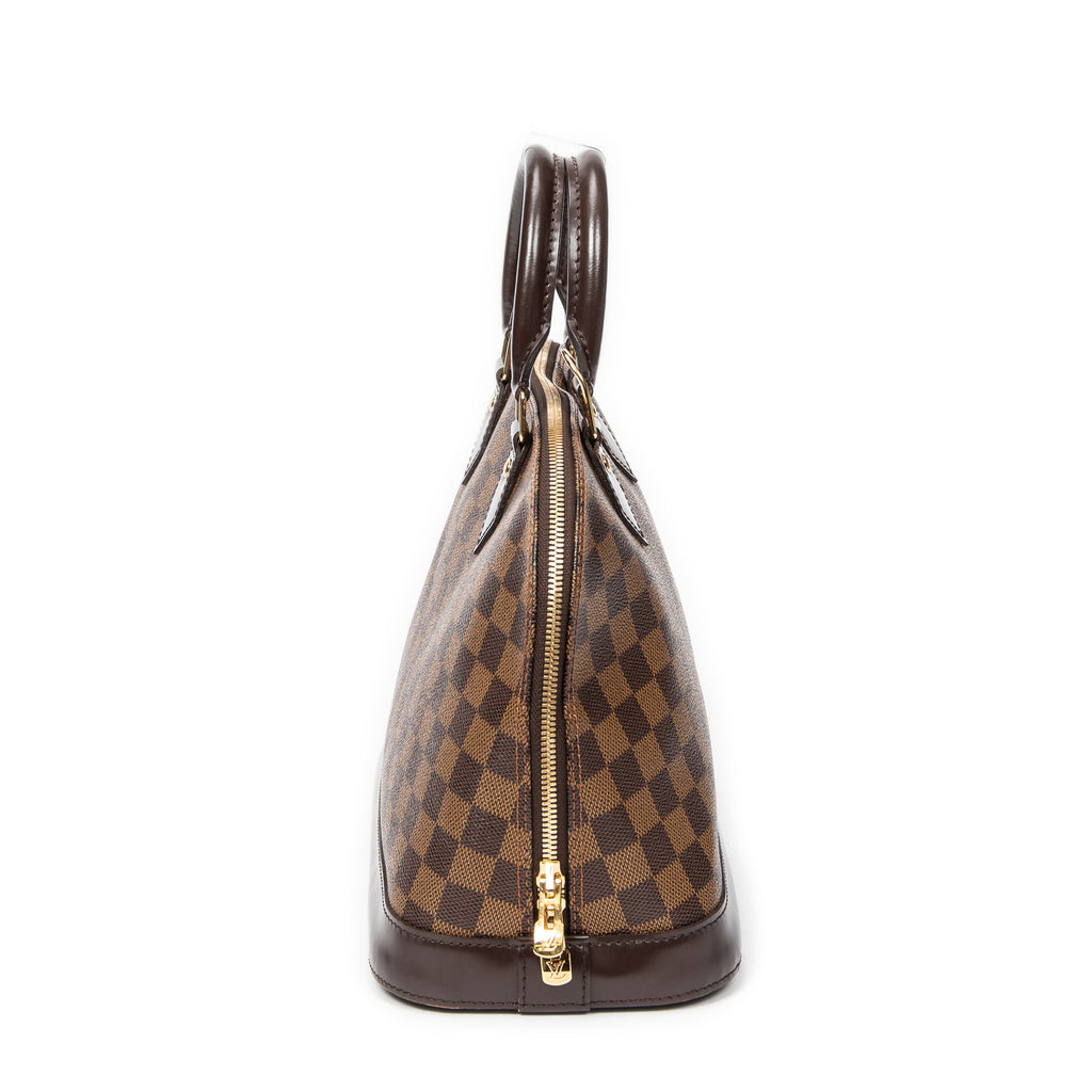 Handbag Alma PM Brown Damier Ebene
