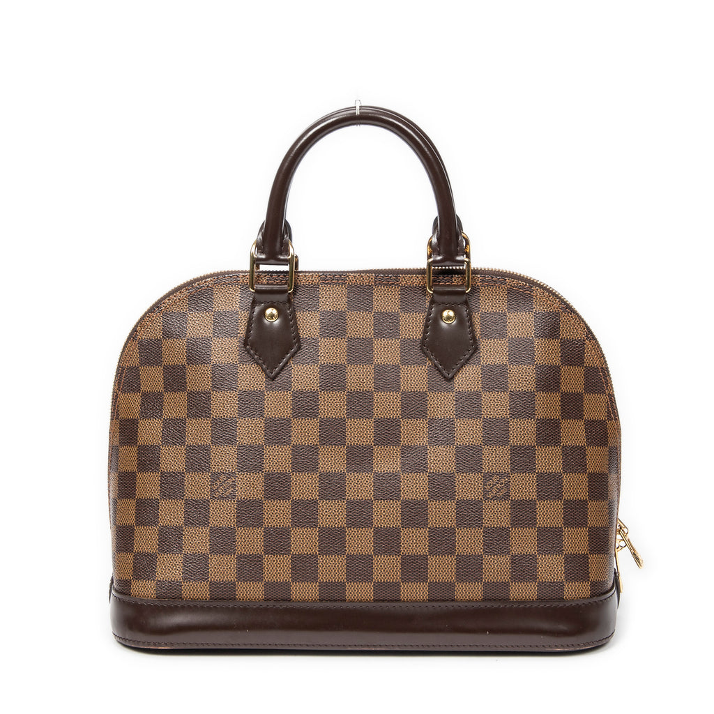 Handbag Alma PM Brown Damier Ebene