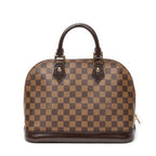Handbag Alma PM Brown Damier Ebene