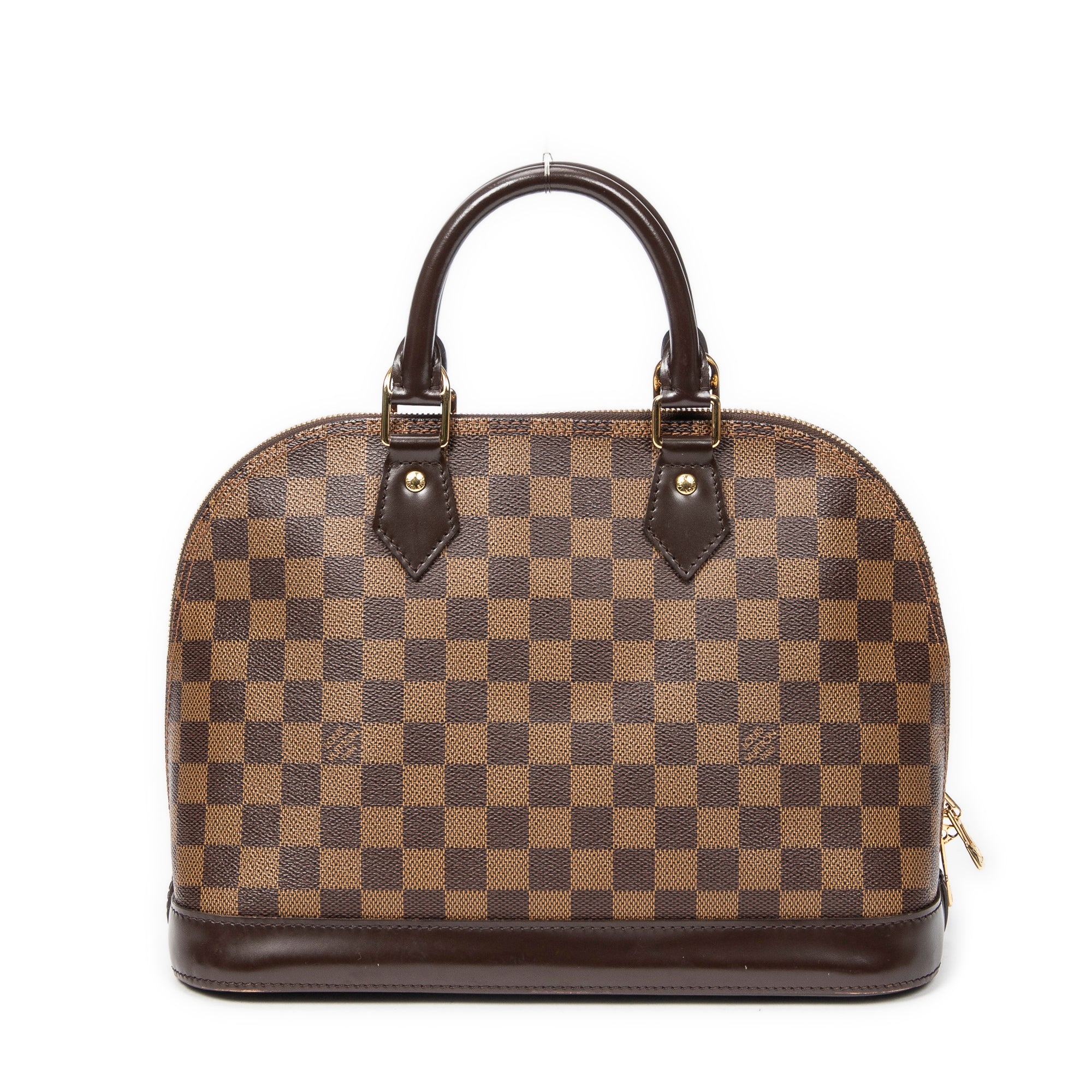 Handbag Alma PM Brown Damier Ebene