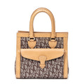 Shoulder Bag Trotter Front Pocket Tote Beige Diorissimo Canvas