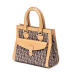 Shoulder Bag Trotter Front Pocket Tote Beige Diorissimo Canvas