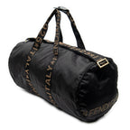 Travel Bag Vintage Large Logo Duffle Black Nylon Canvas