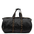 Travel Bag Vintage Large Logo Duffle Black Nylon Canvas