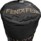 Travel Bag Vintage Large Logo Duffle Black Nylon Canvas