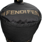 Travel Bag Vintage Large Logo Duffle Black Nylon Canvas
