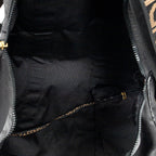 Travel Bag Vintage Large Logo Duffle Black Nylon Canvas