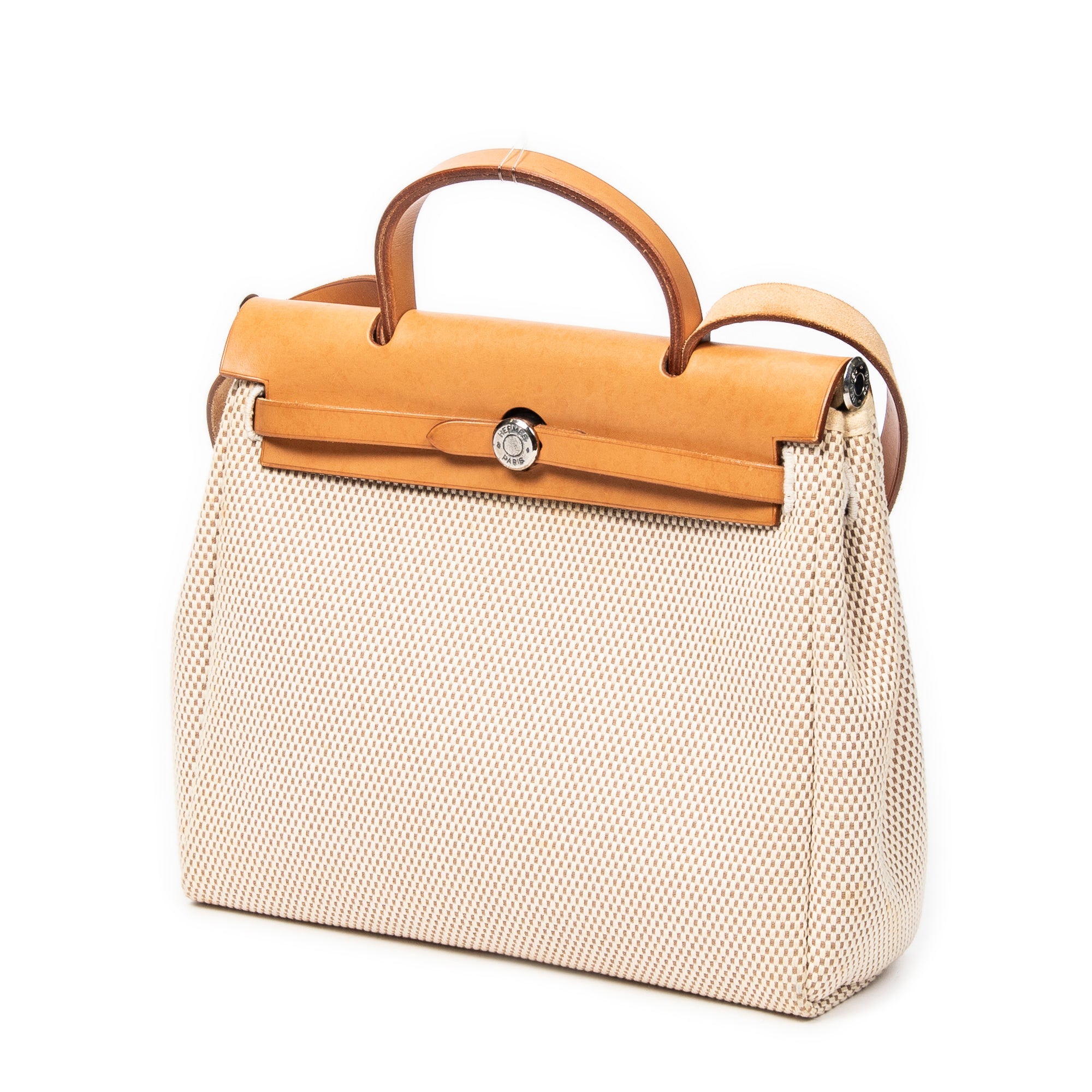 Shoulder Bag Herbag 2 in 1 PM Beige Toile GM Canvas
