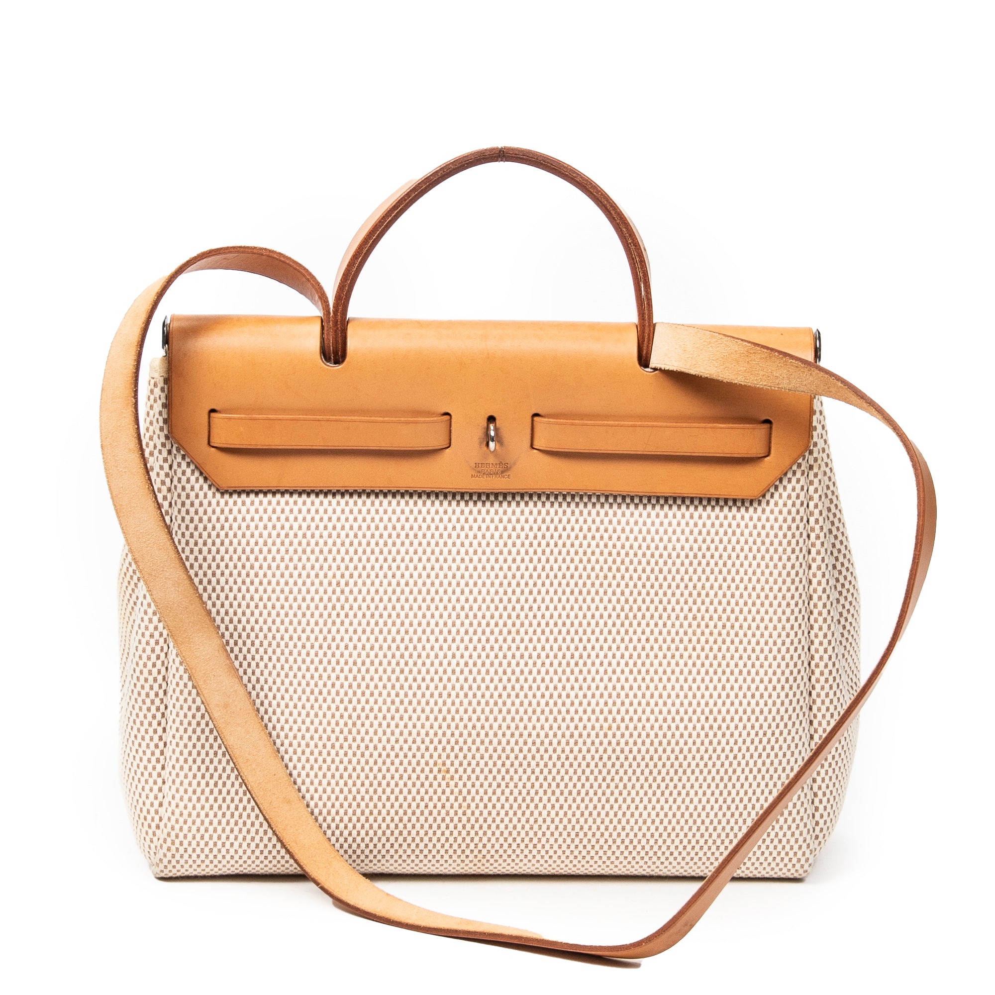 Shoulder Bag Herbag 2 in 1 PM Beige Toile GM Canvas
