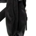 Shoulder Bag Saddle Crossbody Black Nylon Canvas