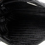 Shoulder Bag Saddle Crossbody Black Nylon Canvas
