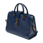 Shoulder Bag Small Monogram Cabas Blue Smooth Calfskin Leather