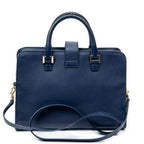 Shoulder Bag Small Monogram Cabas Blue Smooth Calfskin Leather