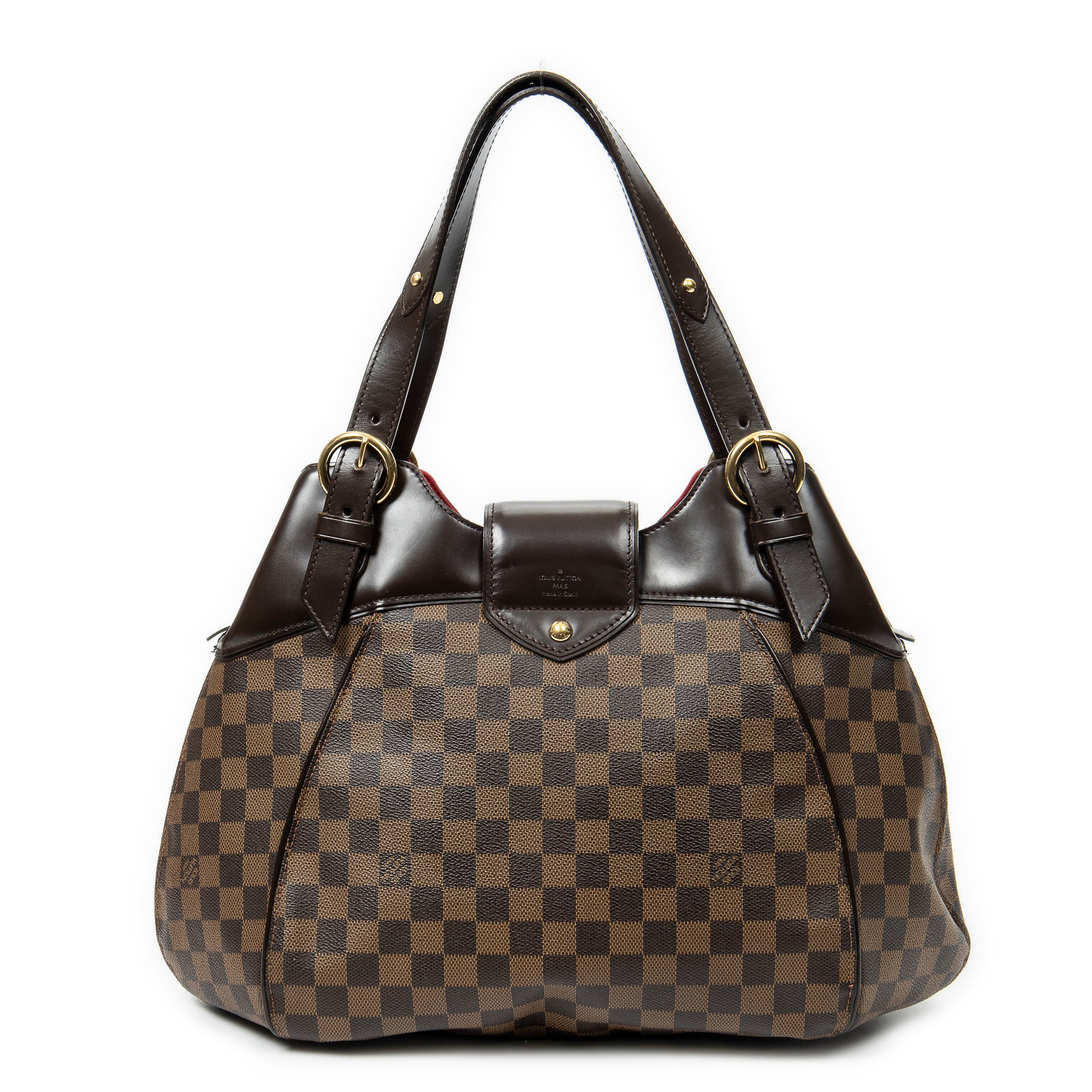 Shoulder Bag Sistina GM Brown Damier Ebene