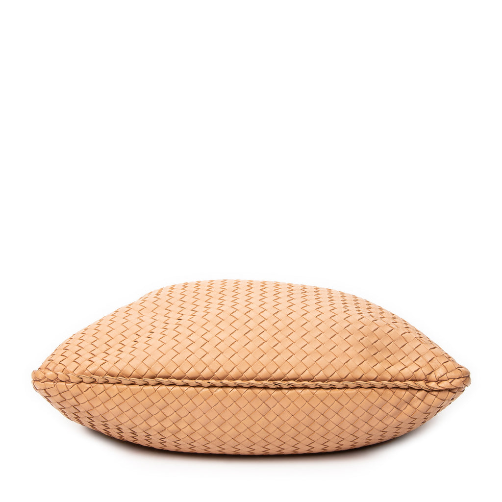 Bolso de hombro Veneta Hobo Piel Intrecciato Beige