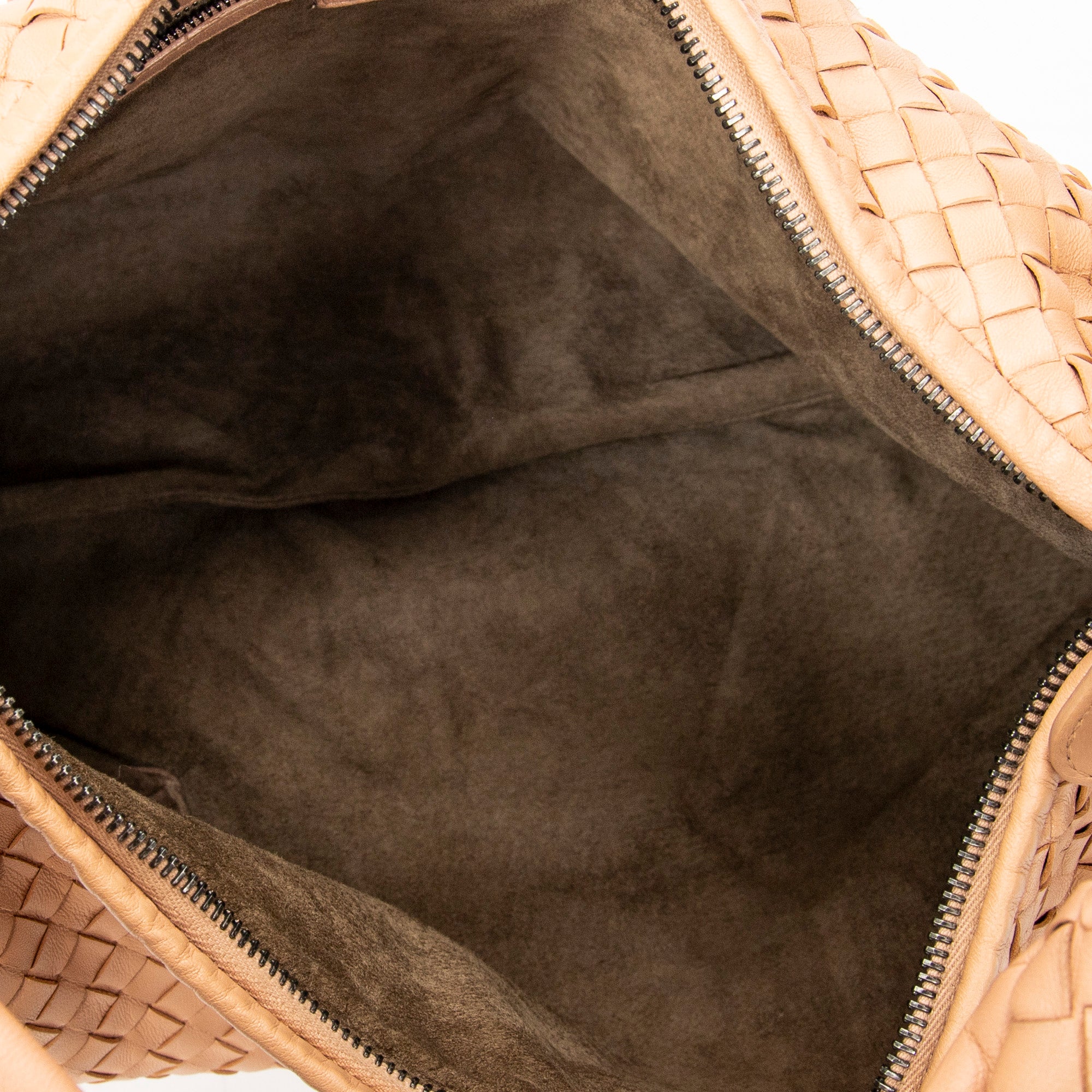 Bolso de hombro Veneta Hobo Piel Intrecciato Beige